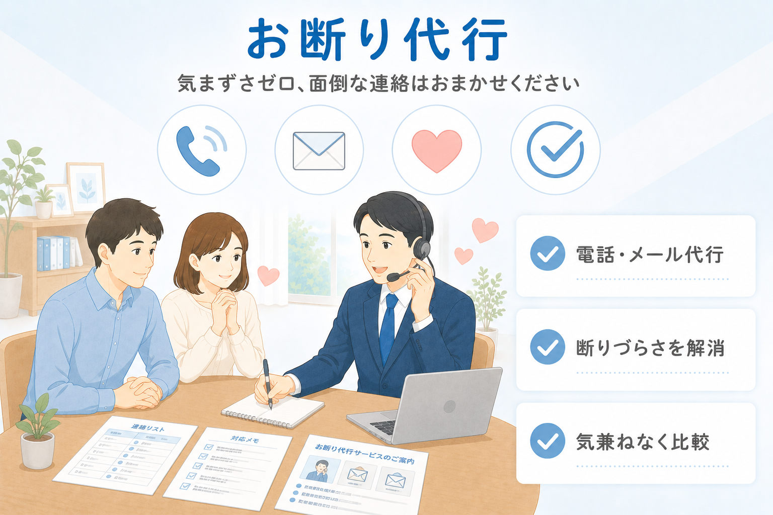 お断り代行